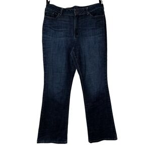 Lee Modern Series Curvy Fit Bootcut Jeans Women Dark Wash Stretch Denim Pants 18